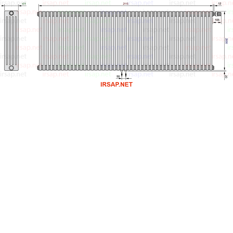 Радиатор IRSAP Tesi 52000/47 T52 CL 01